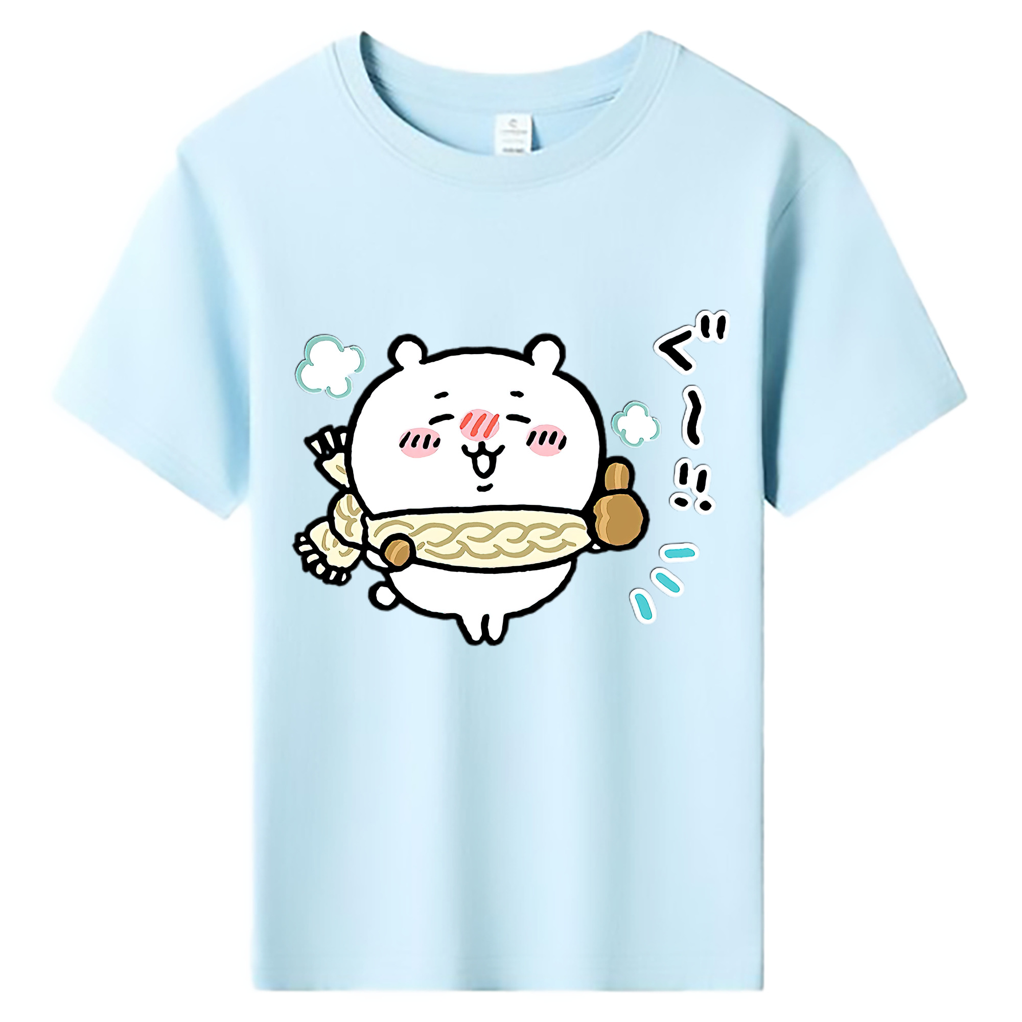 （画像用） ちいかわ ちいかわ Chii-kawa chiikawa 綿100％キッズTシャツ（フロントプリント）